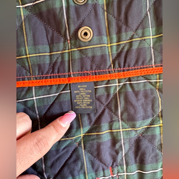 POLO RALPH LAUREN MEN’S QUILTED VEST IN ORANCH DIAMOND SIZE-M - Picture 9 of 9